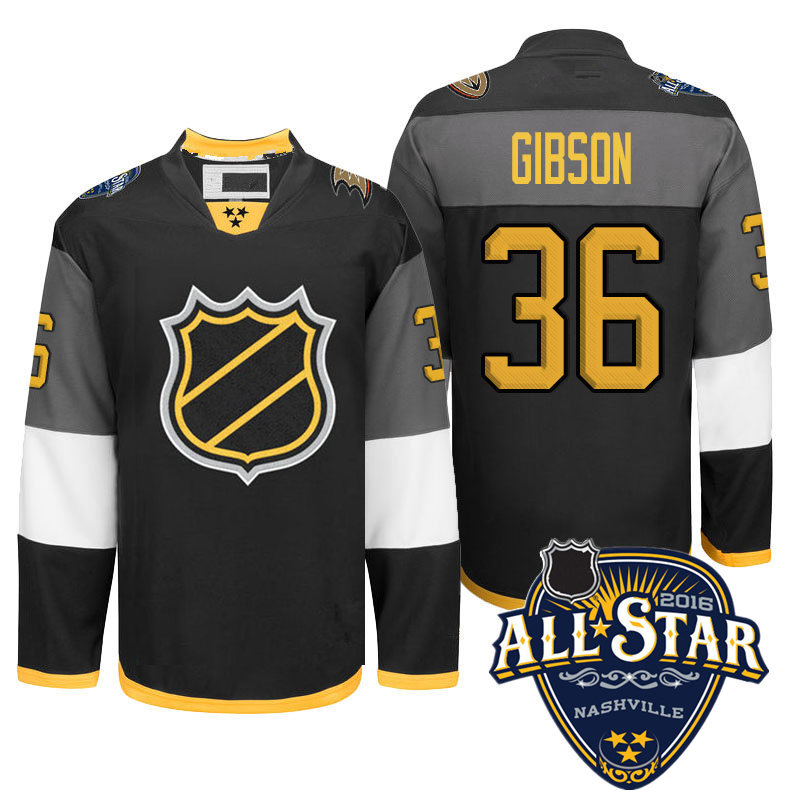 NHL   Ƽġ ȭƮ (36)  齼 ̽ Ű  2016 ýŸ   M-XXXLAnaheim ġ /NHL Jerseys Mens Stitched White 36 John Gibson Ice Hockey Jersey 2016 A